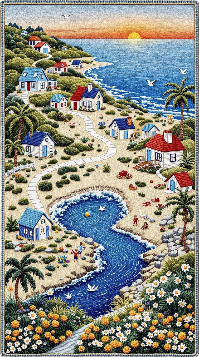 Coastal Embroidery Escape