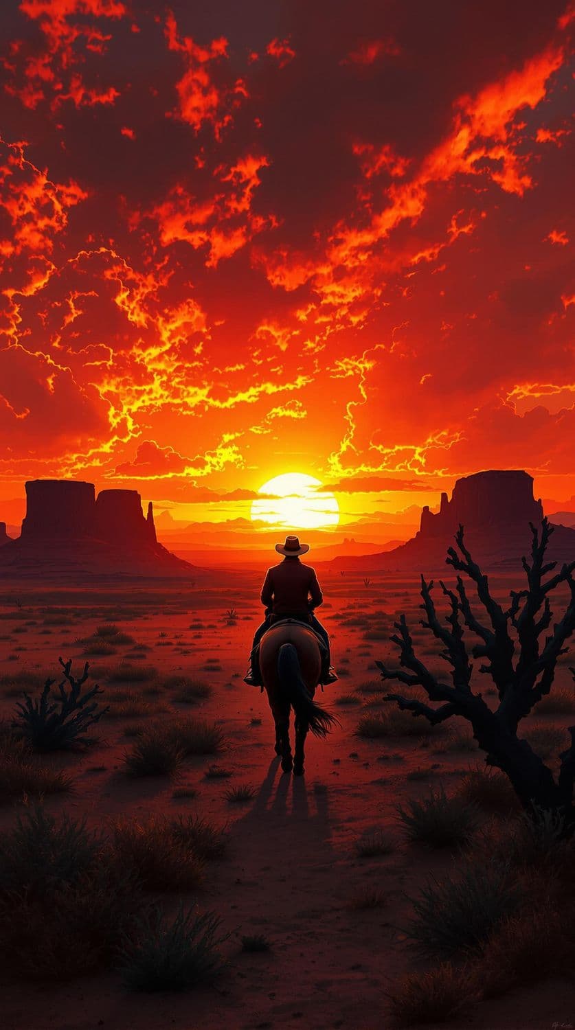 Riding into the Sunset