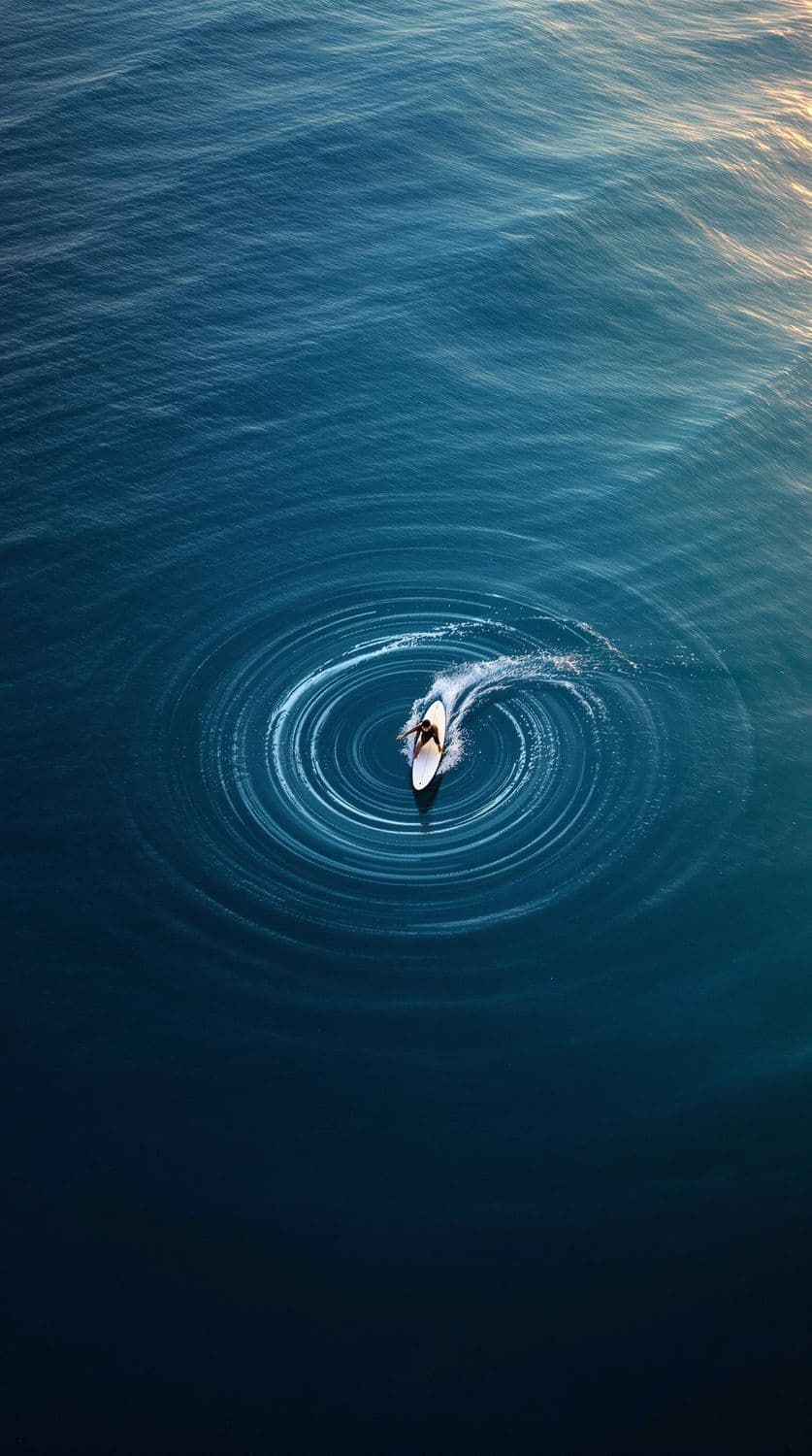 Graceful Surfer at Dawn