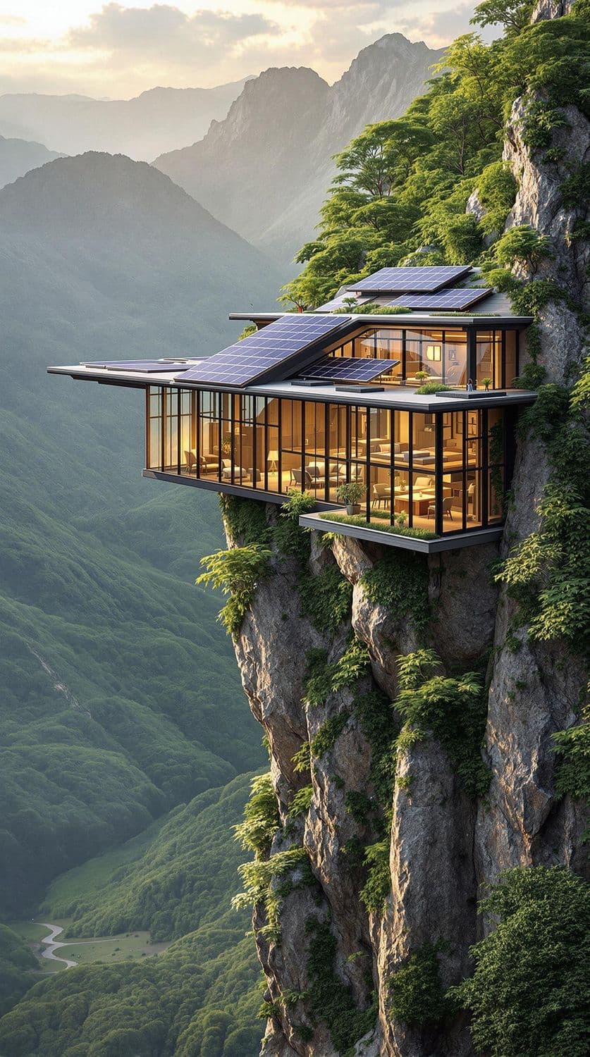 Mountain Sanctuary with Solar Panels