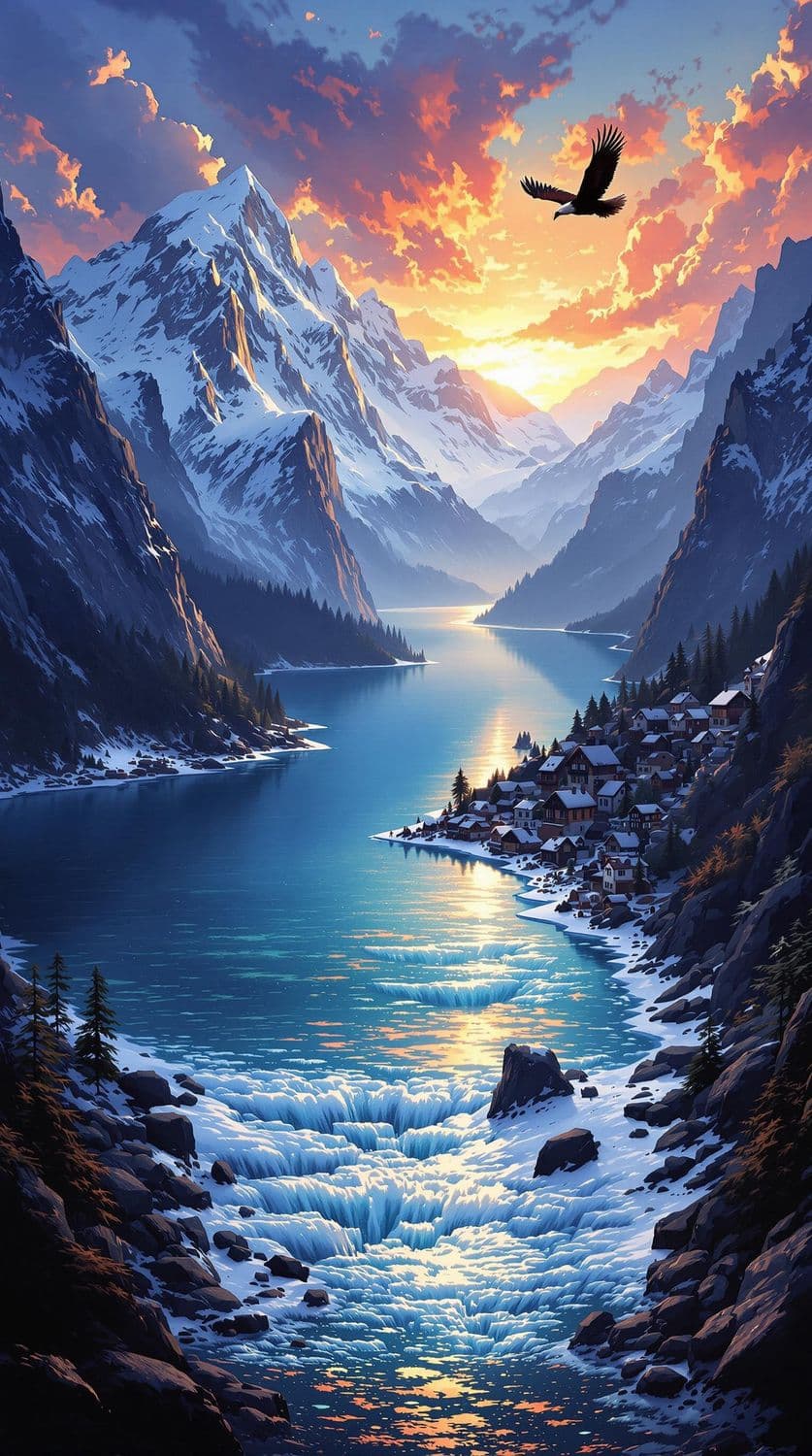Majestic Mountain Sunrise
