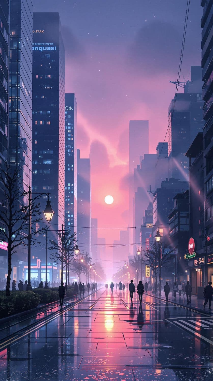 Foggy Dawn in the City