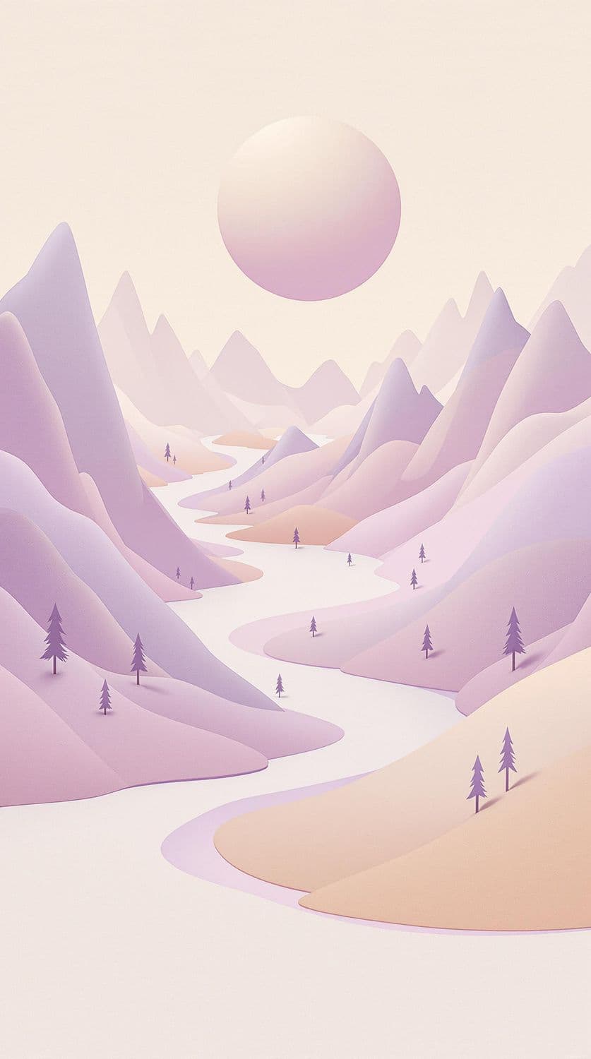 Ethereal Mountain Mirage