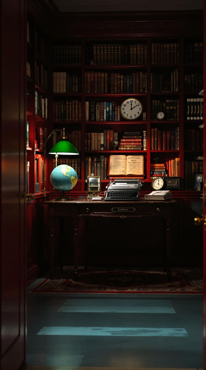 Vintage Library Corner