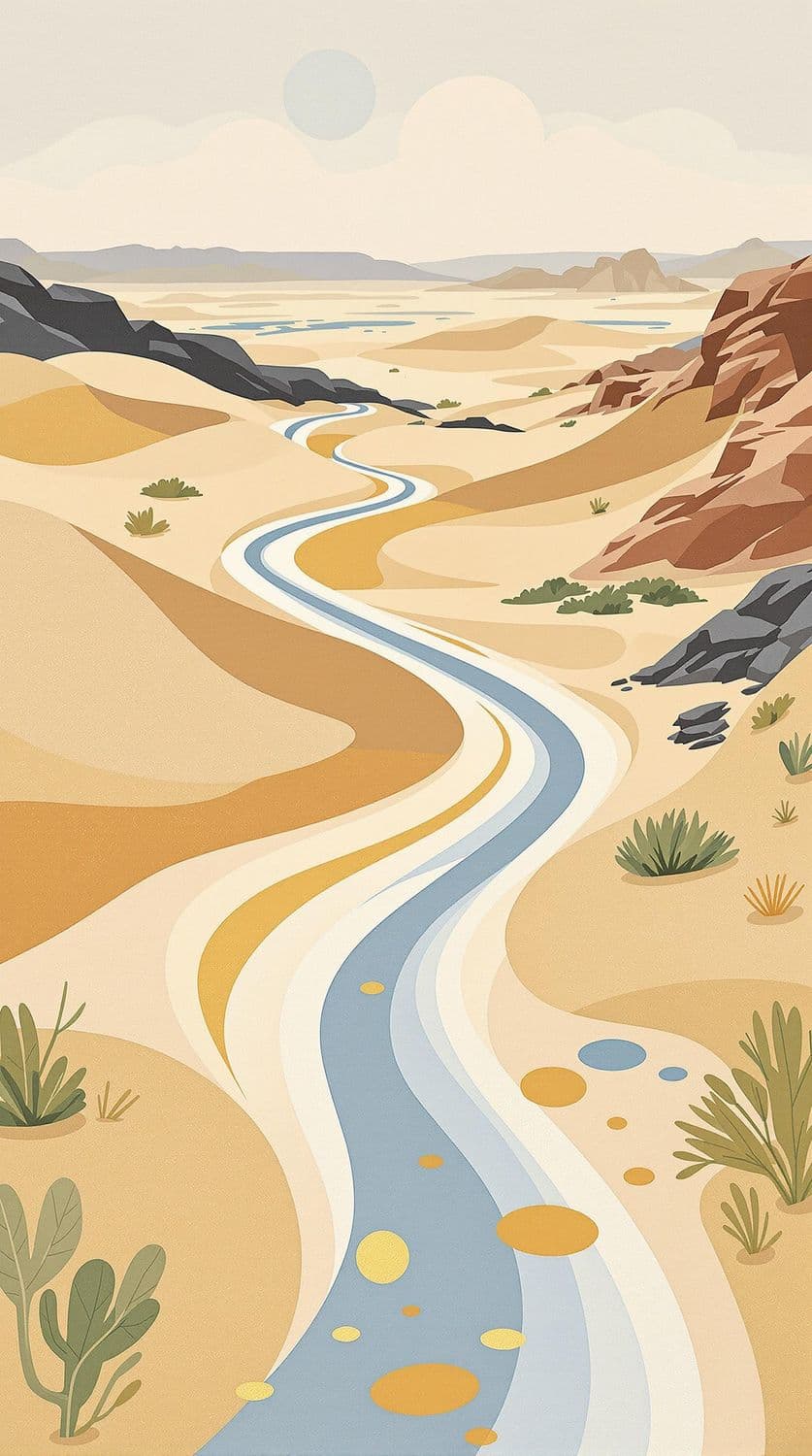 Winding Desert Dunes