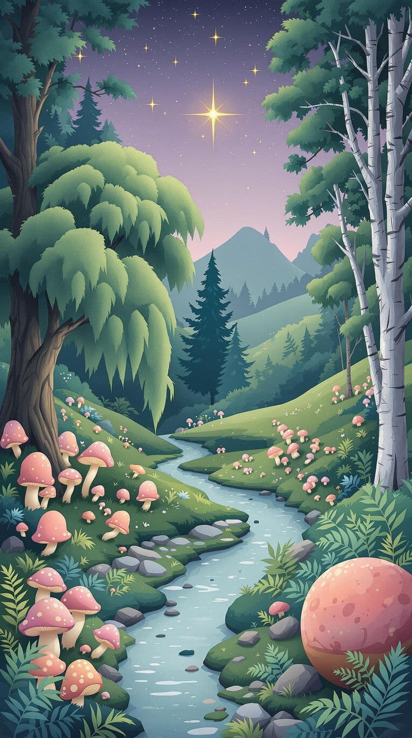 Mystical Forest Clearing