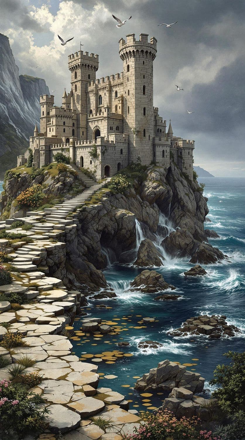Medieval Castle by the Sea