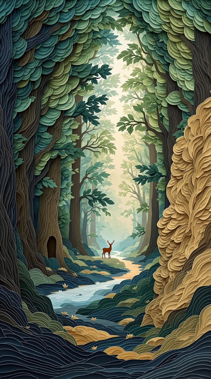 Mystical Woodland Dawn