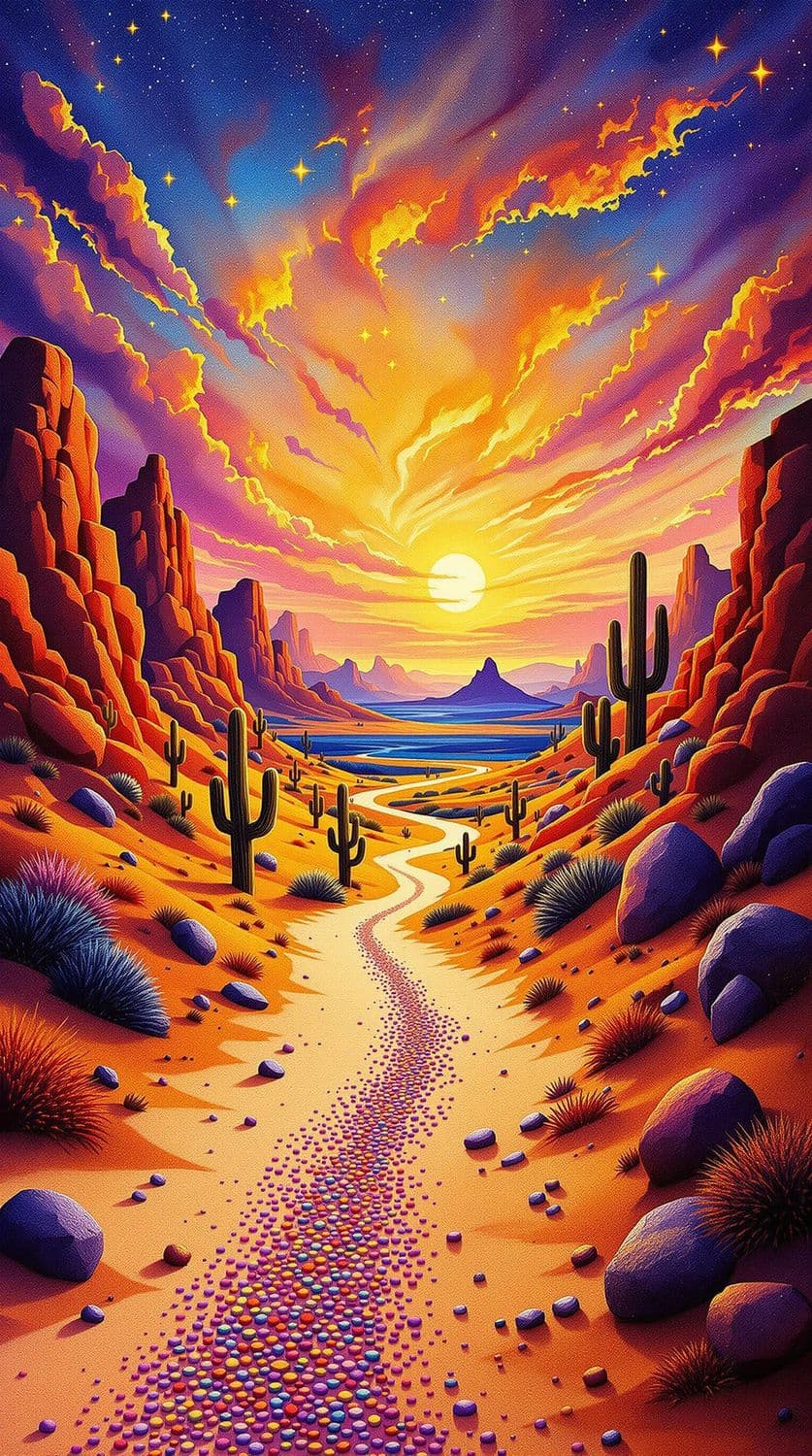 Surreal Desert Dusk