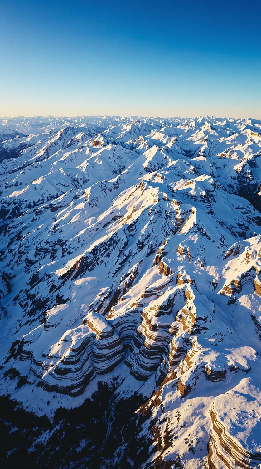 Snowy Mountain Serenity