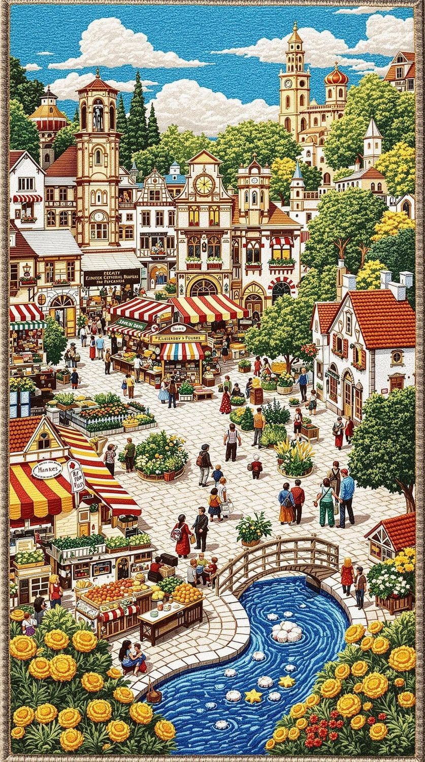 Market Day Embroidery