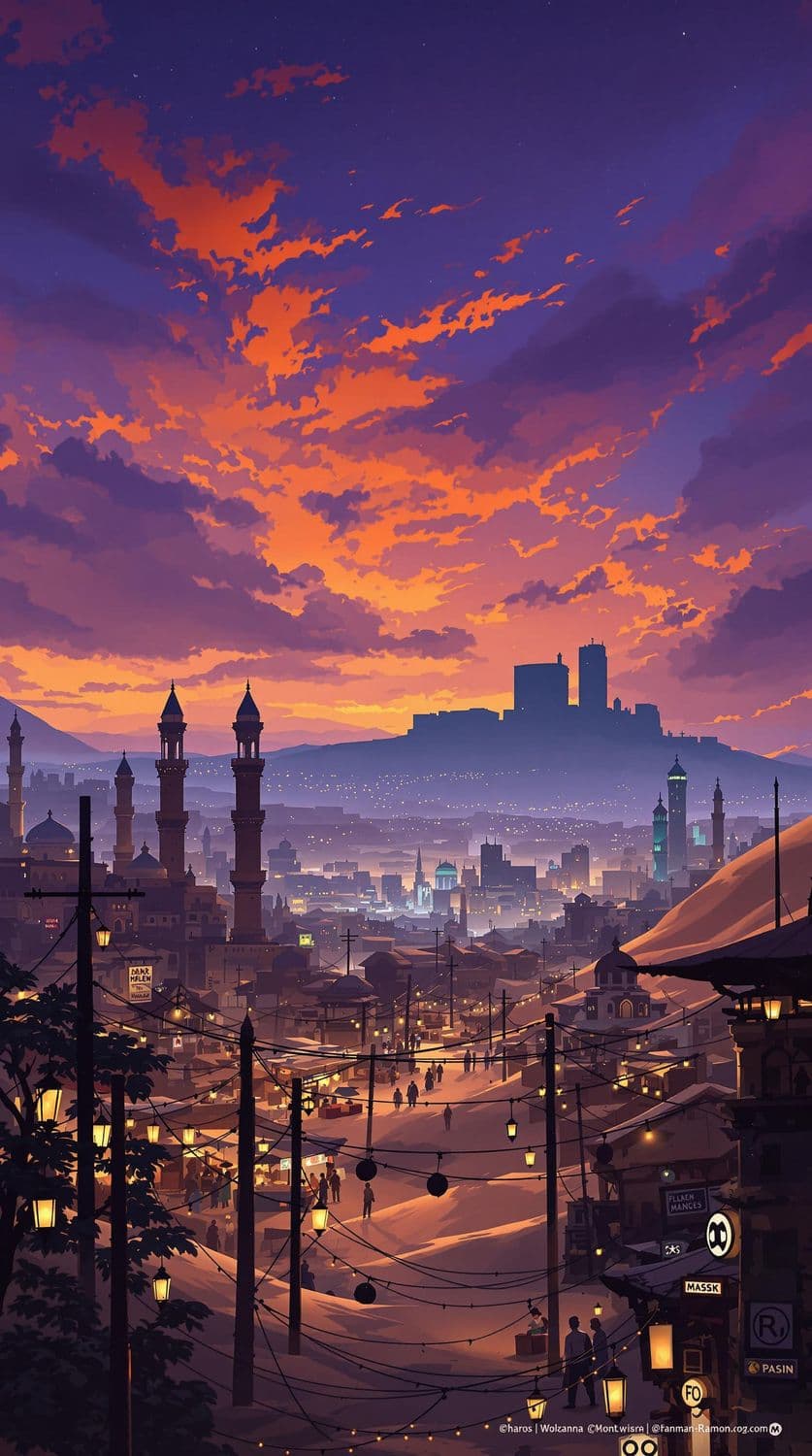 Dusk in the Desert Metropolis