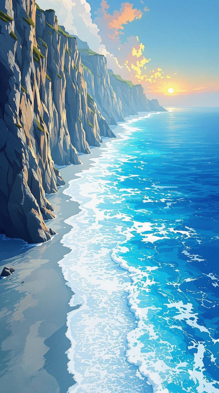 Cliffs by the Azure Lagoon