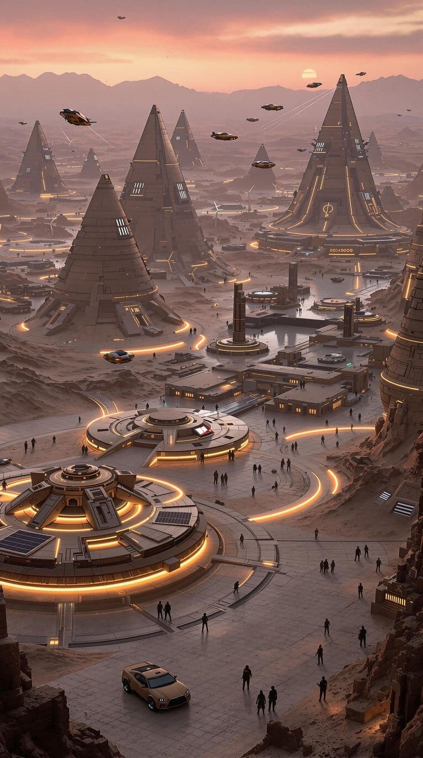 Sustainable Ziggurat Oasis