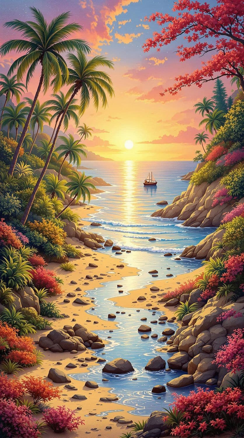 Sunrise Over Tranquil Shores