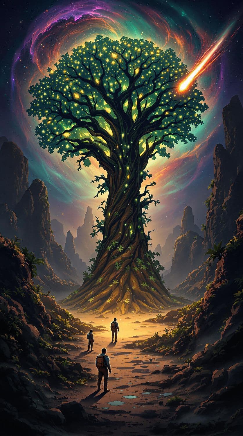 Luminous Alien Jungle