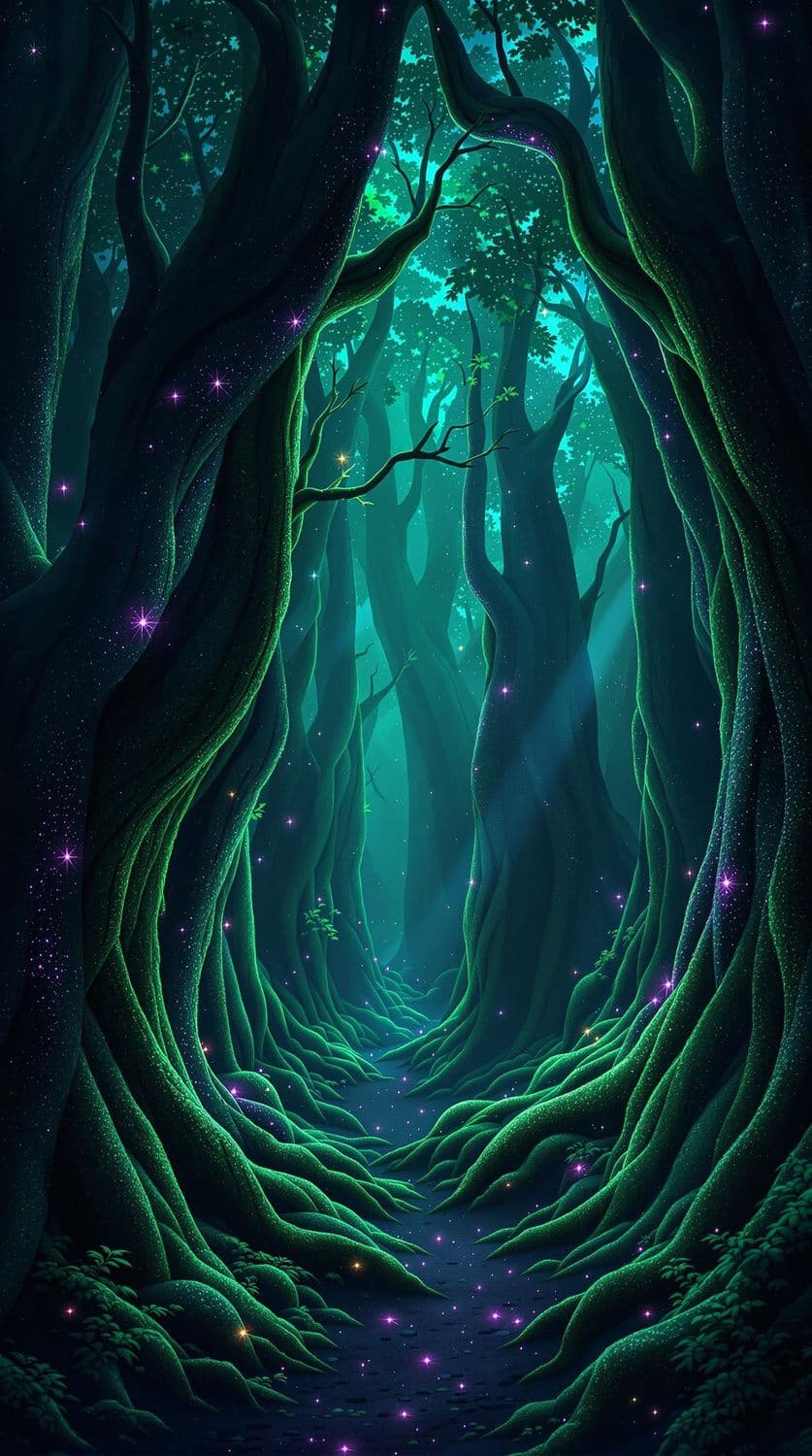 Enchanted Luminescent Forest