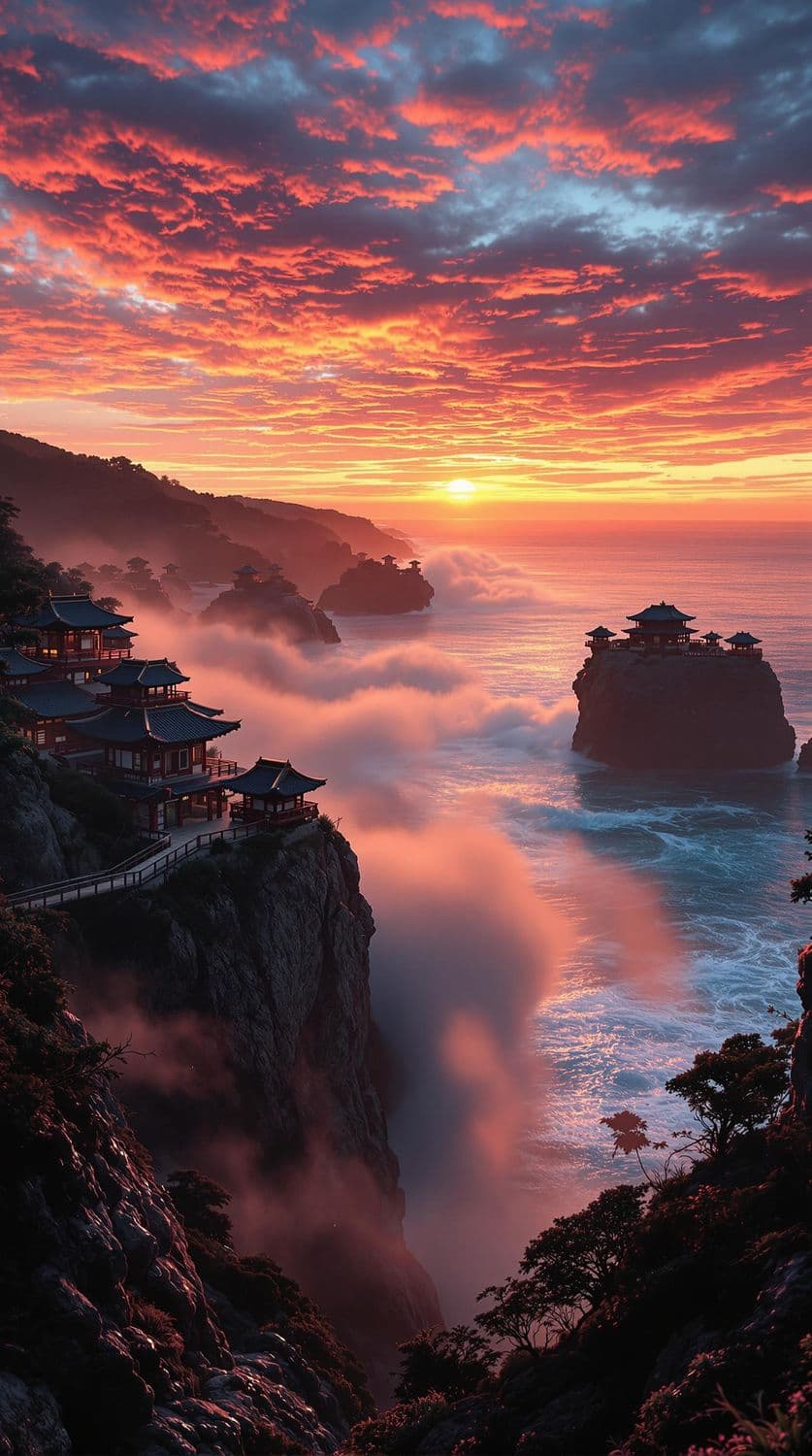 Sunrise Over the Hanok Cliffs