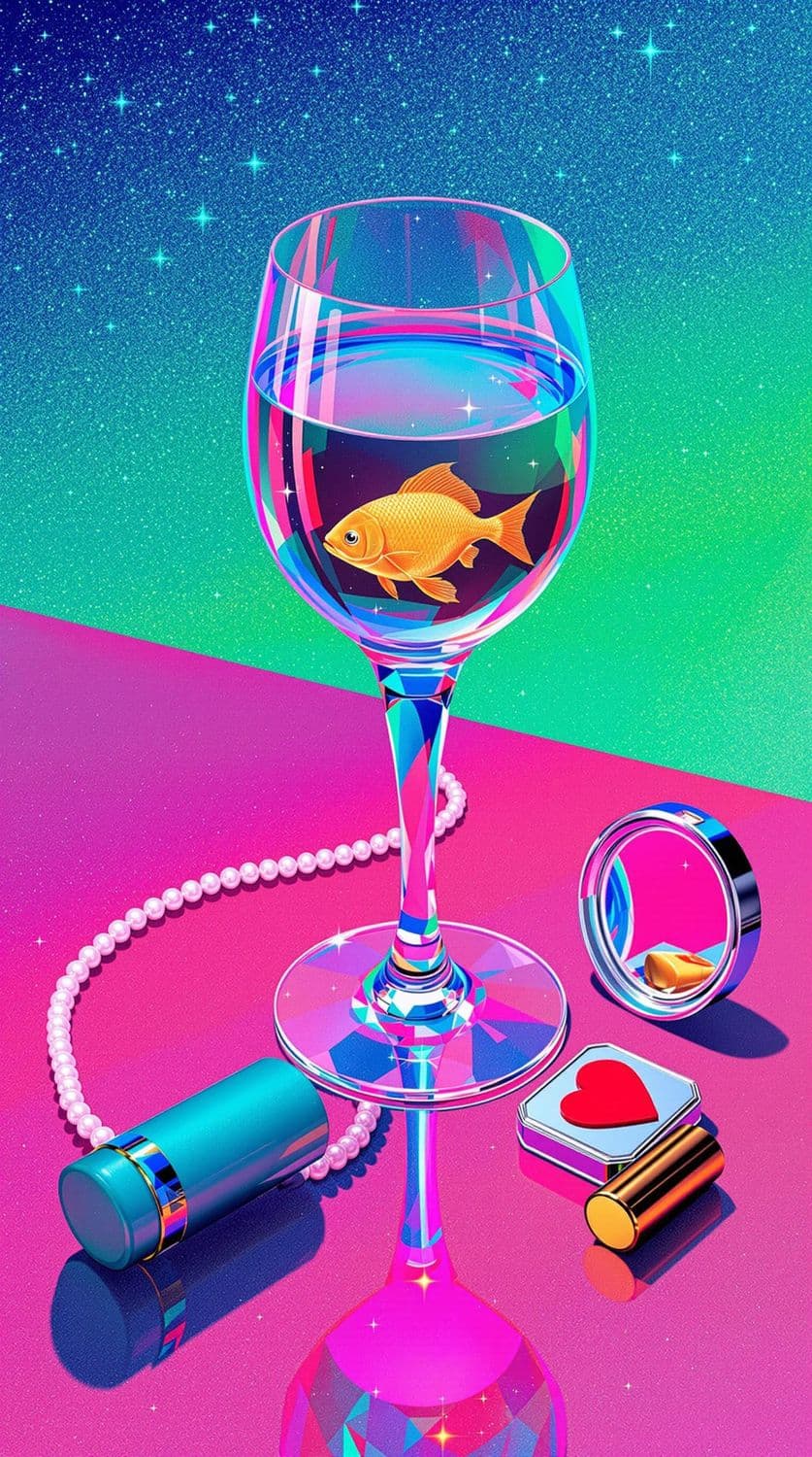 Aquatic Elegance in Retro-Futurism
