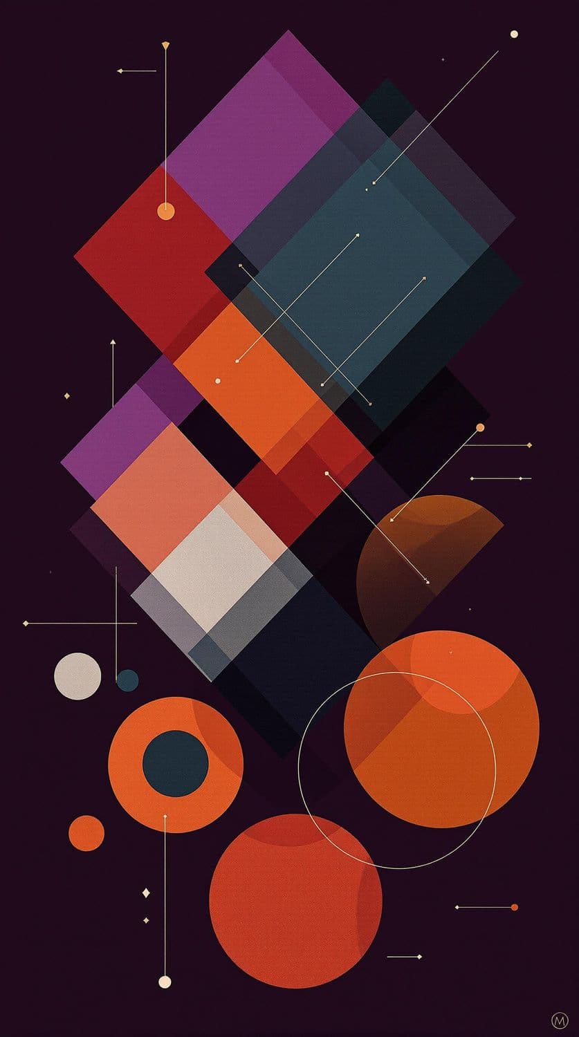 Plum Geometric Luxury