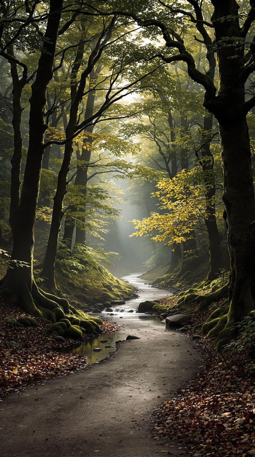 Enchanted Woodland at Dawn