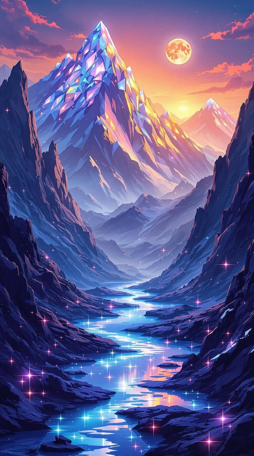 Sunset Crystal Peaks