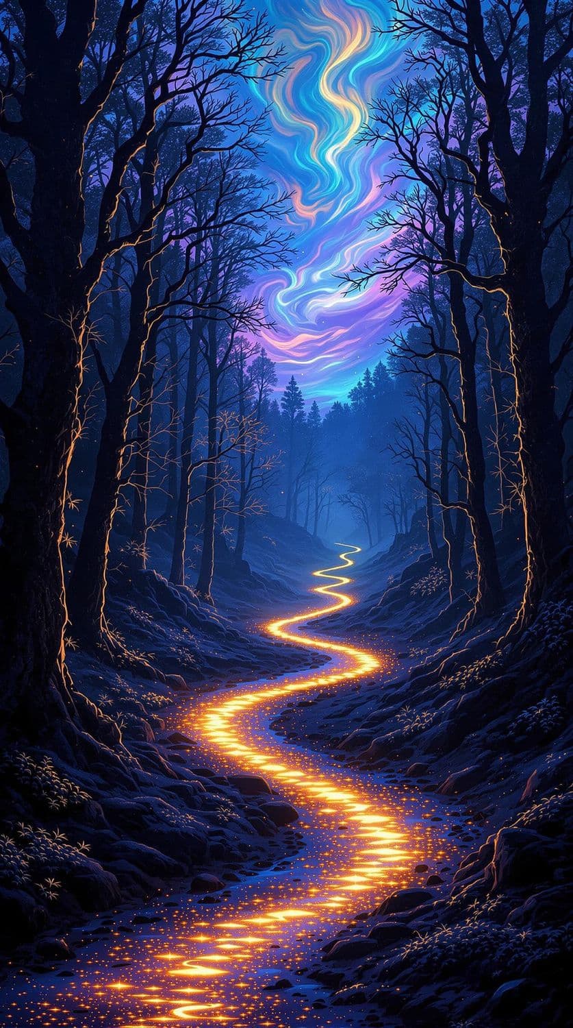 Enchanted Forest at Dusk