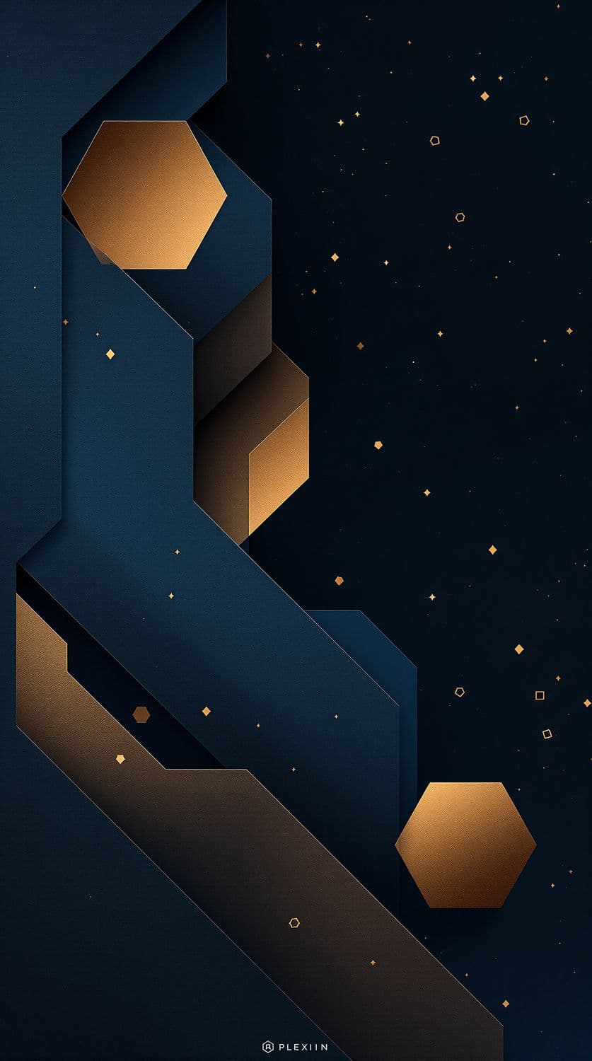 Wave of Bronze Abstraction