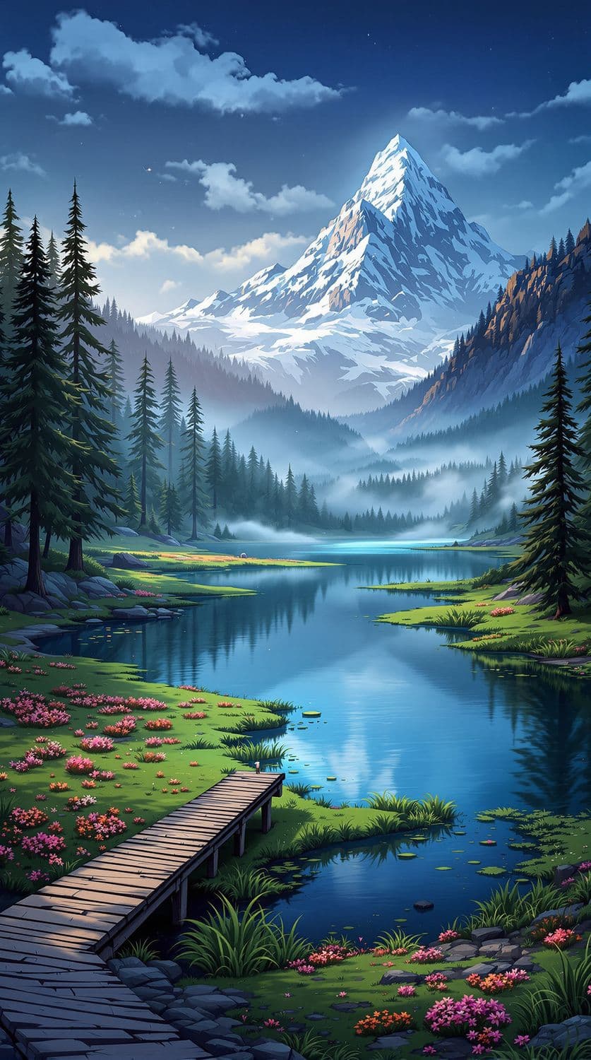 Dawn at the Lakeside