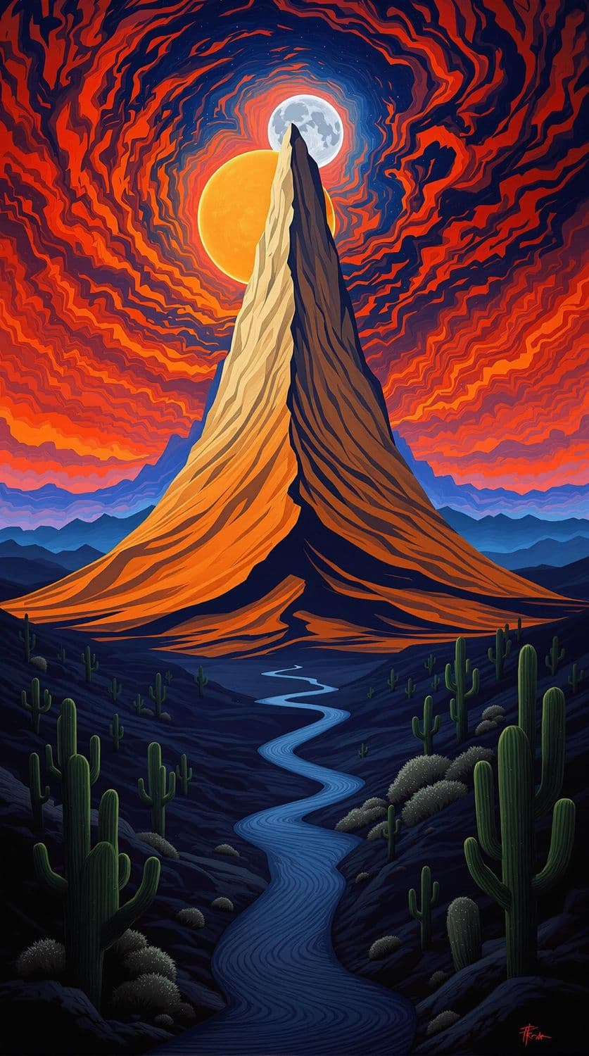 Surreal Desert Dune