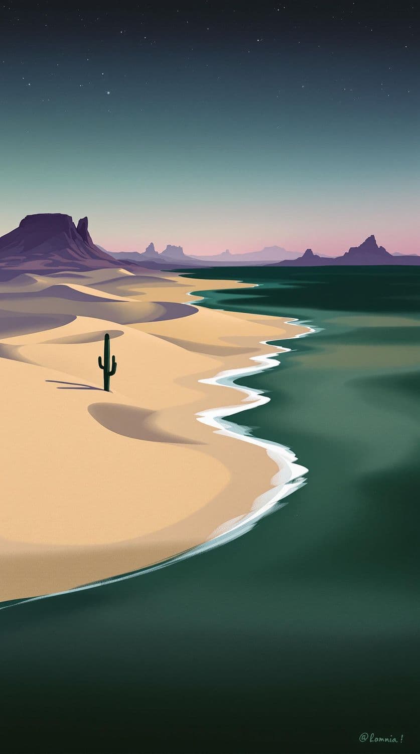 Twilight Desert Serenity
