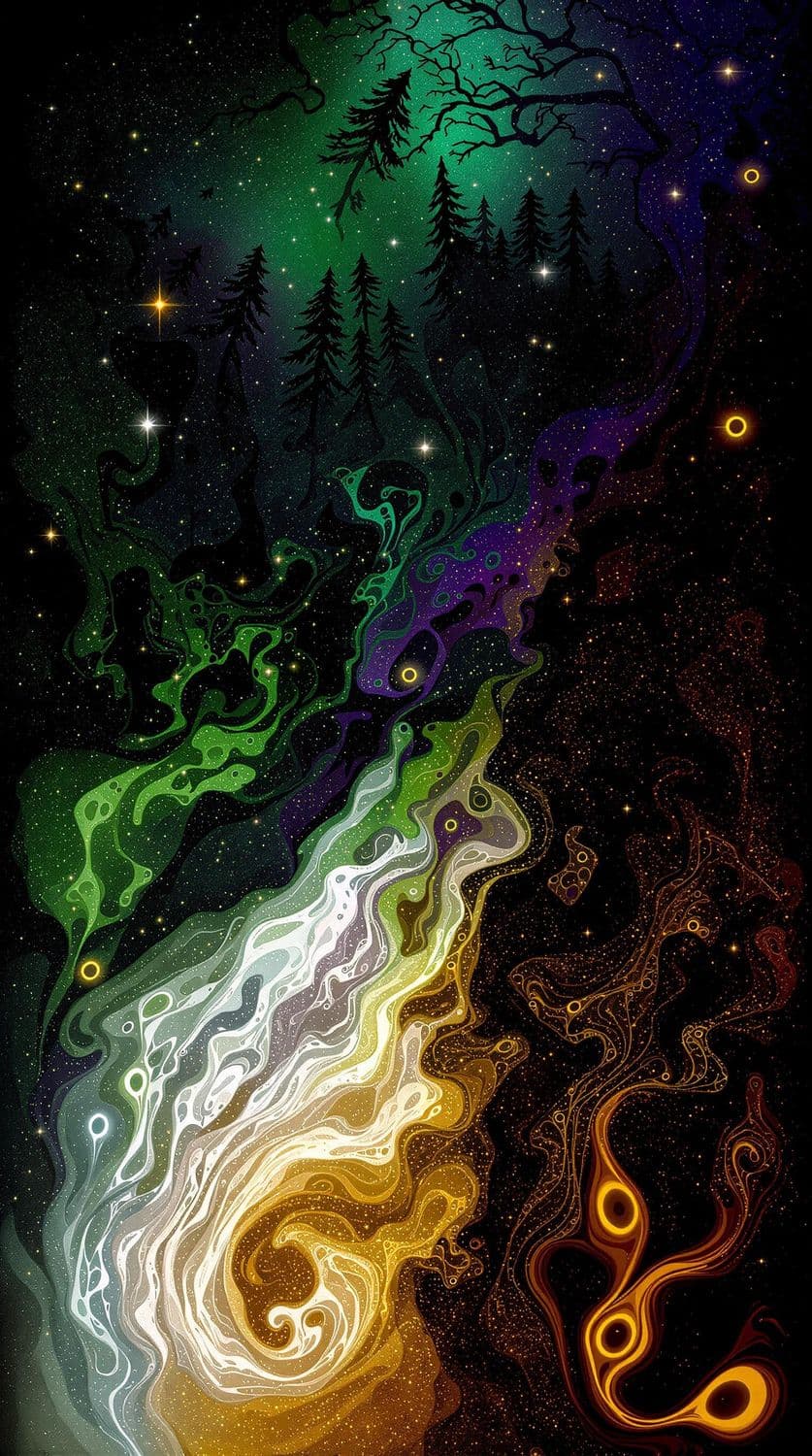 Mystical Forest at Dusk