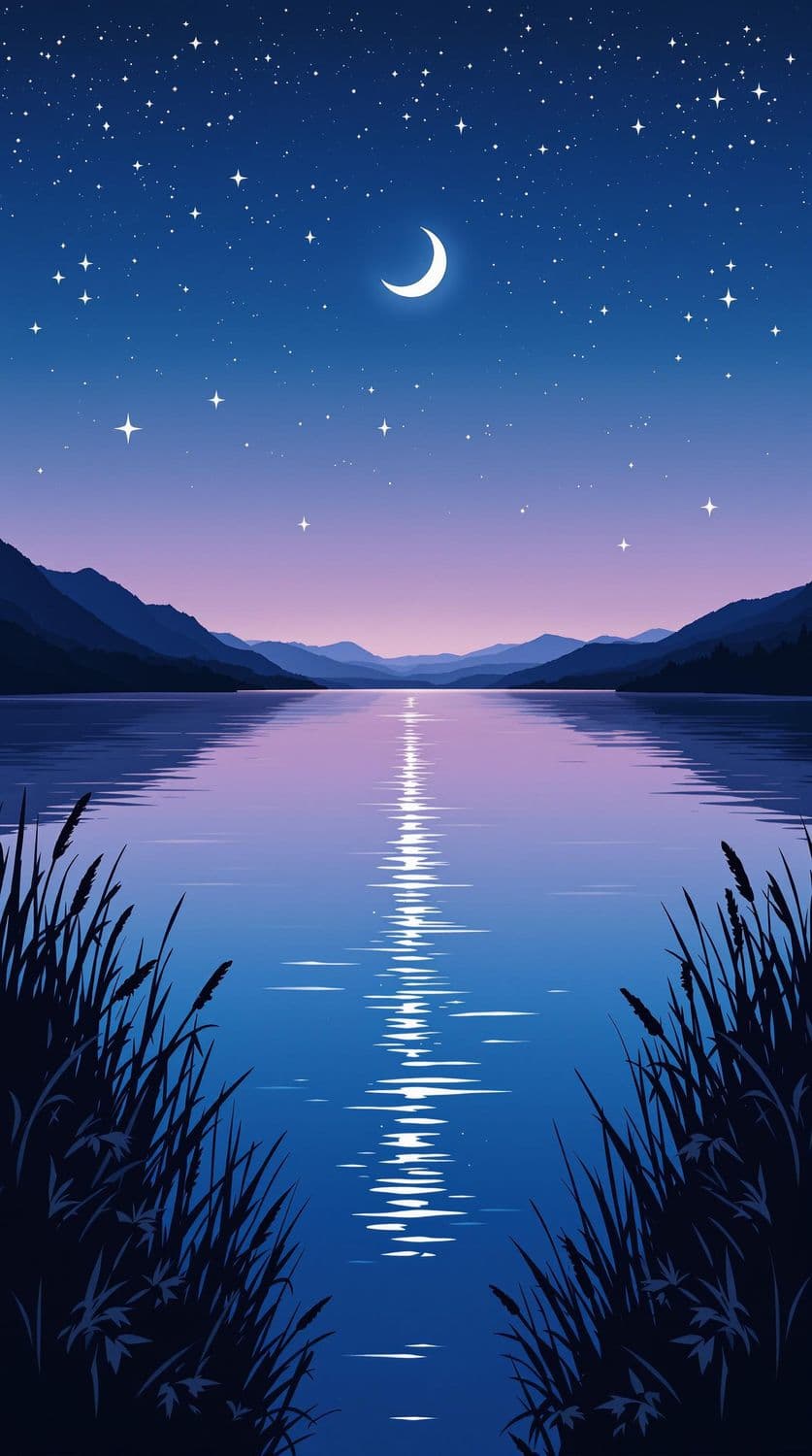 Twilight Lake Reflection