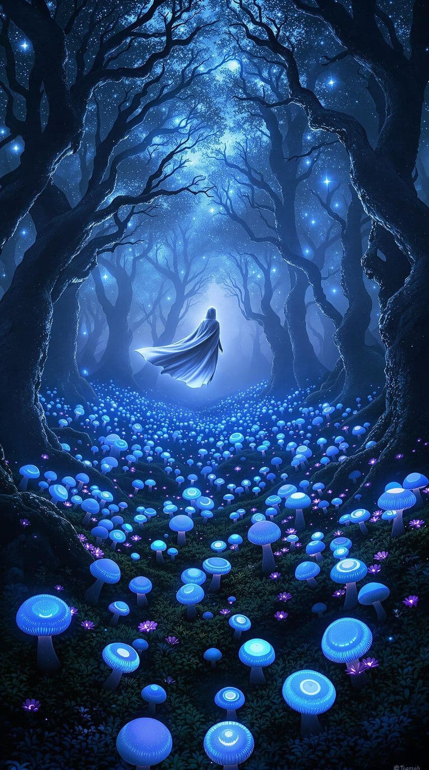 Mystical Forest of Light