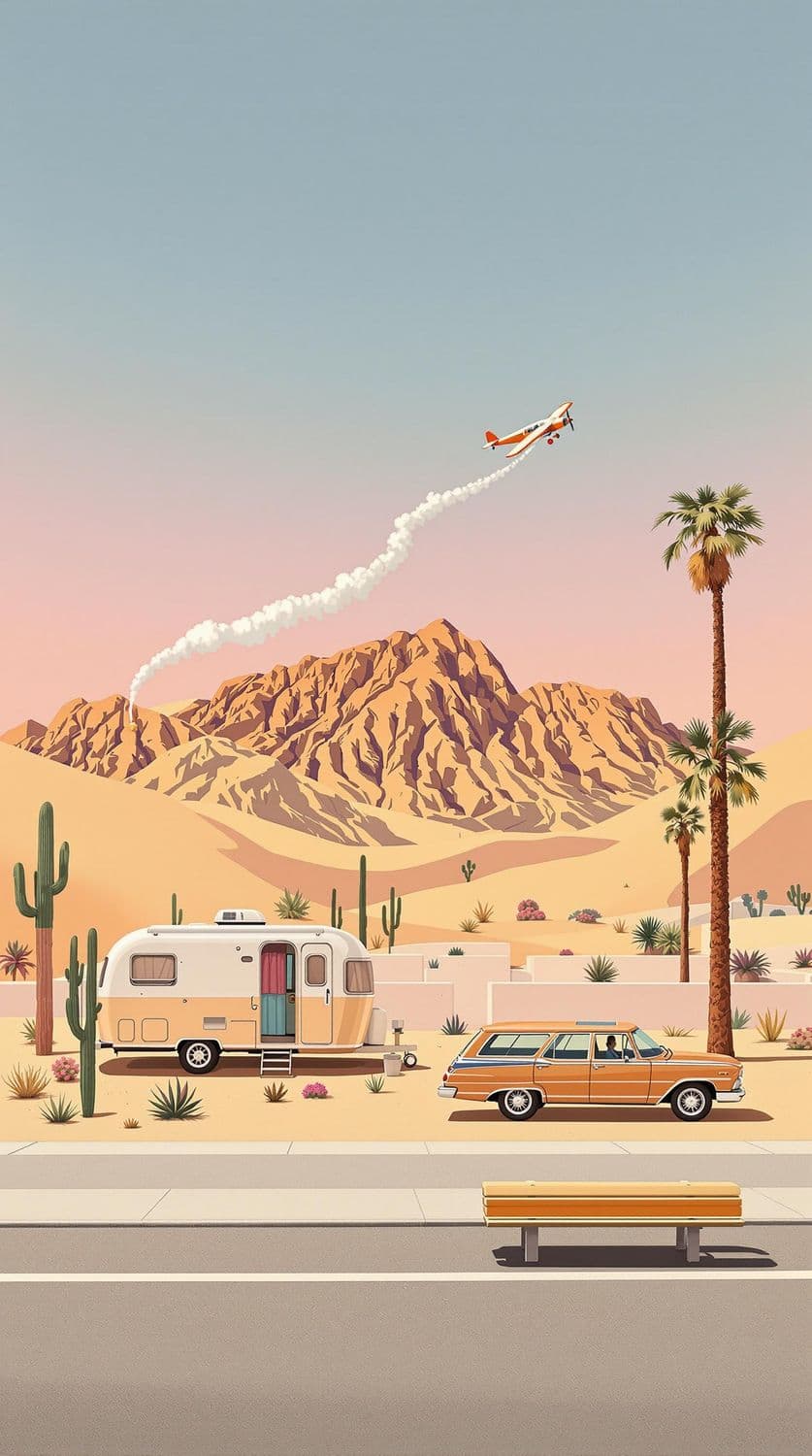 Retro Desert Serenity