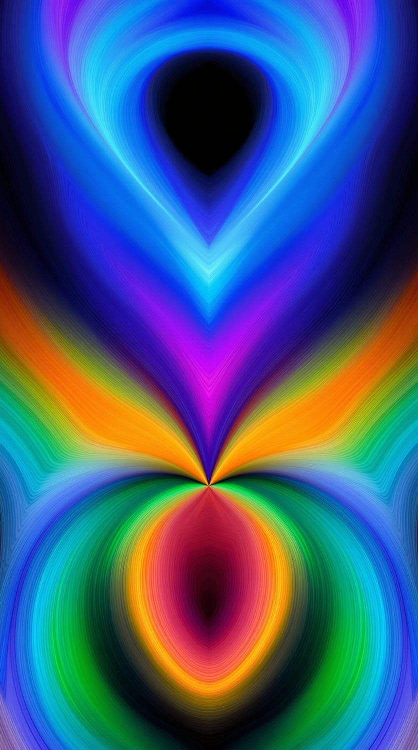 Symmetrical Swirl of Triangles