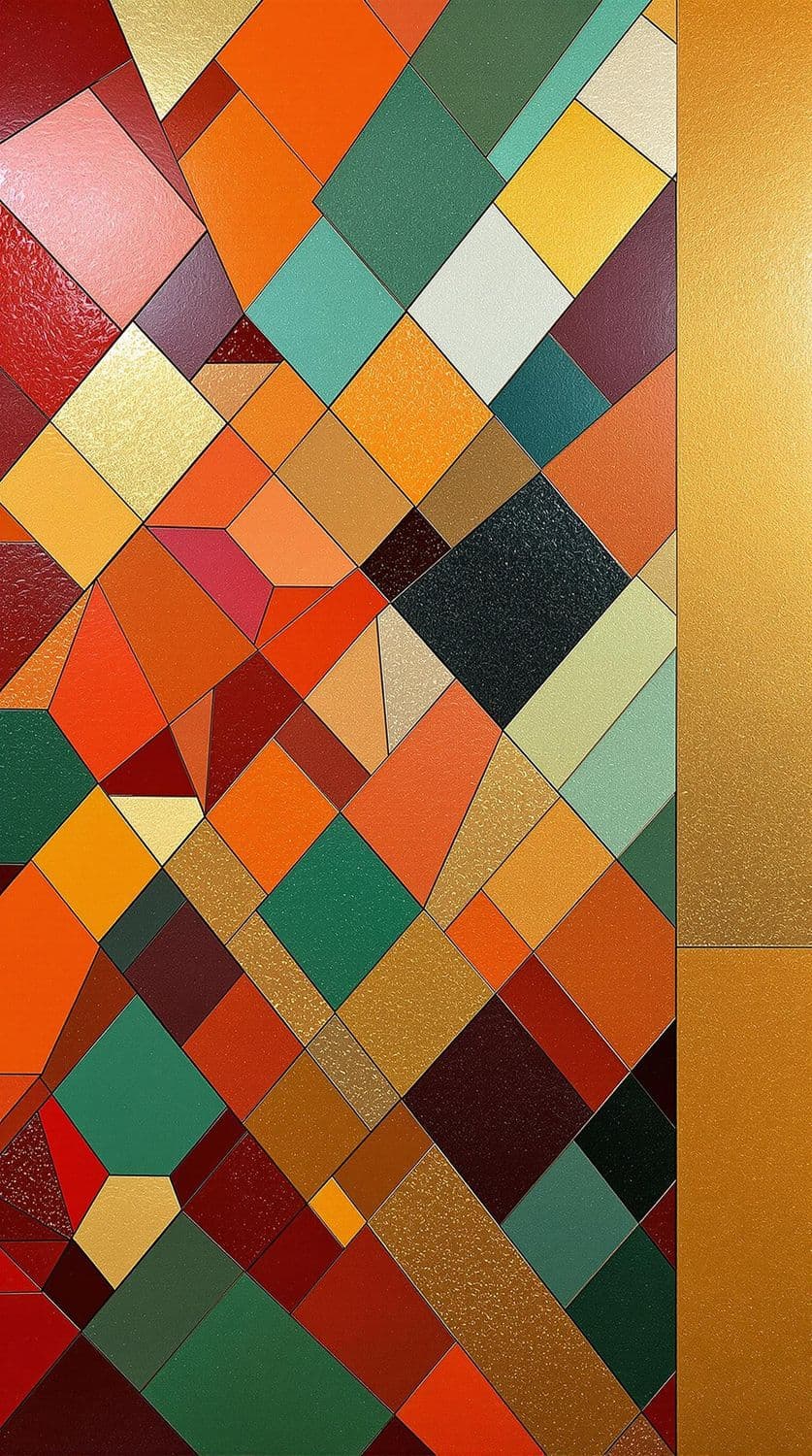 Radiant Mosaic in Warm Tones