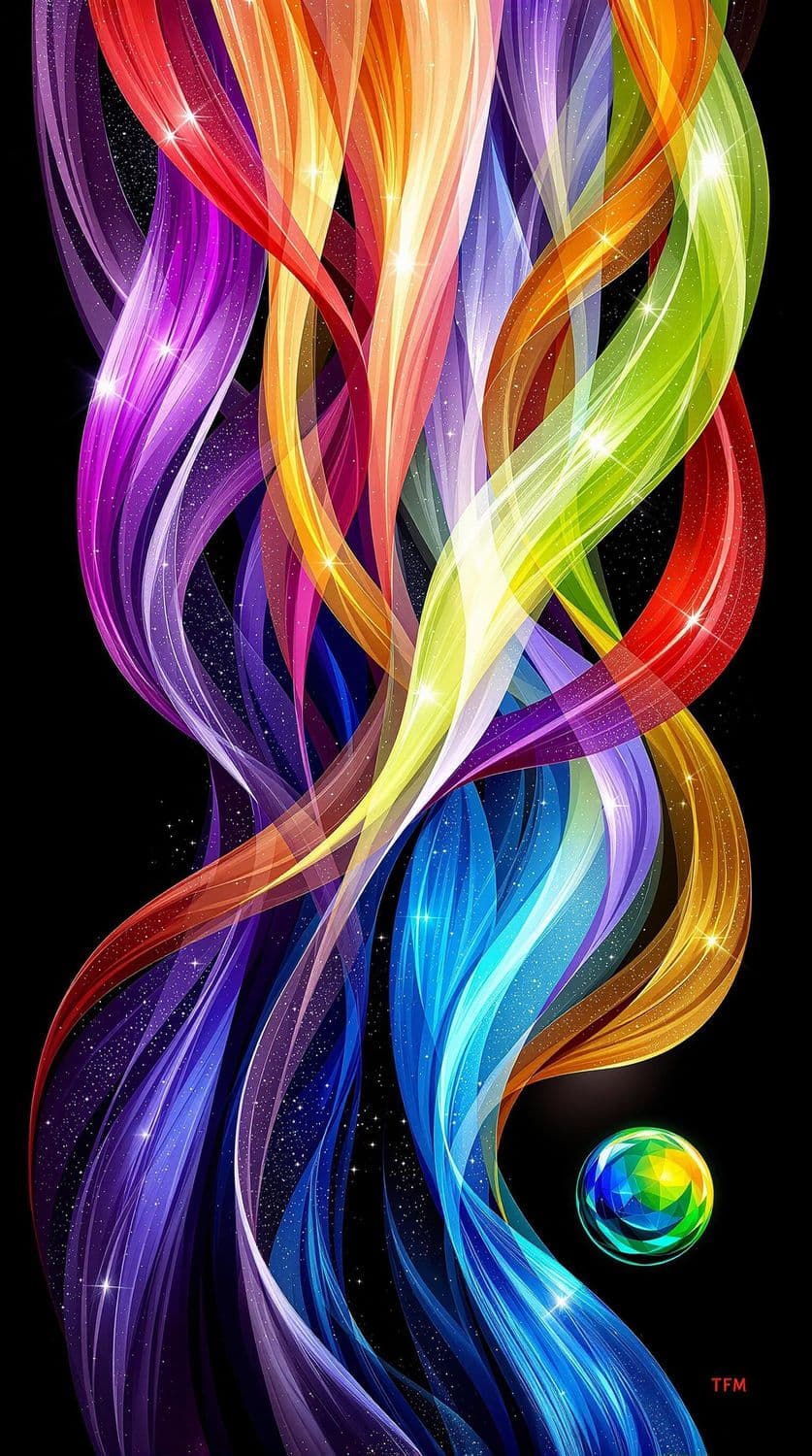 Intertwined Ribbons of Color