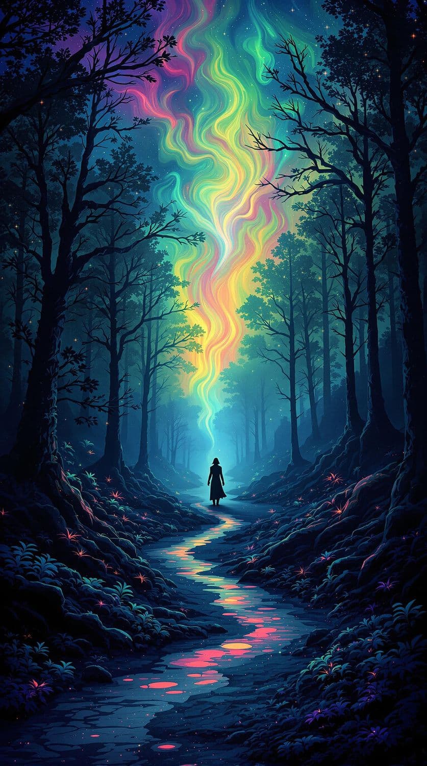 Aurora in the Enchanted Forest