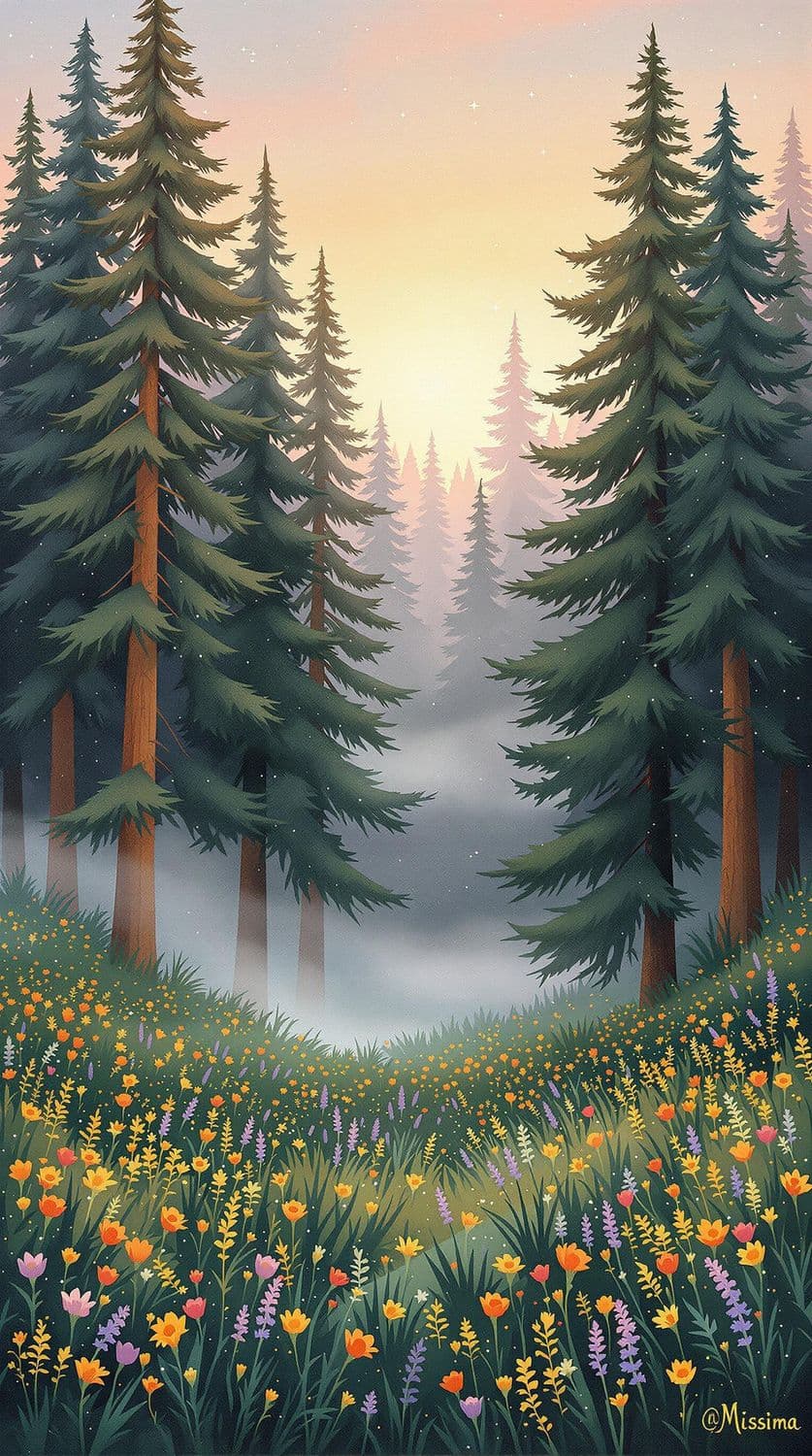 Dawn in the Enchanted Forest