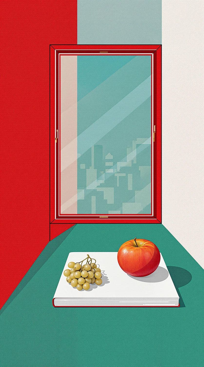 Cityscape with Grapes