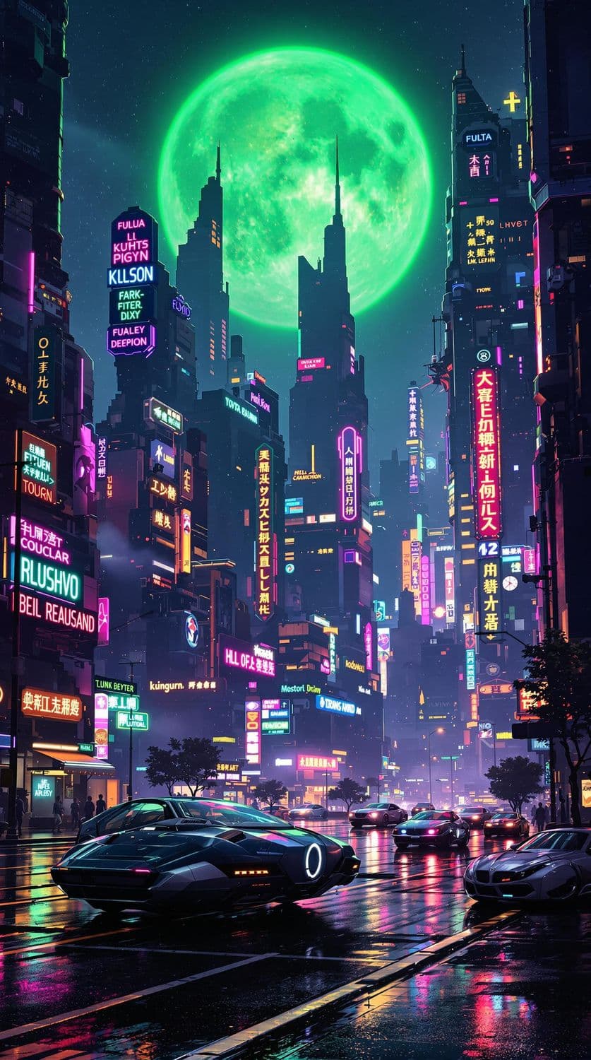 Futuristic Urban Nightscape