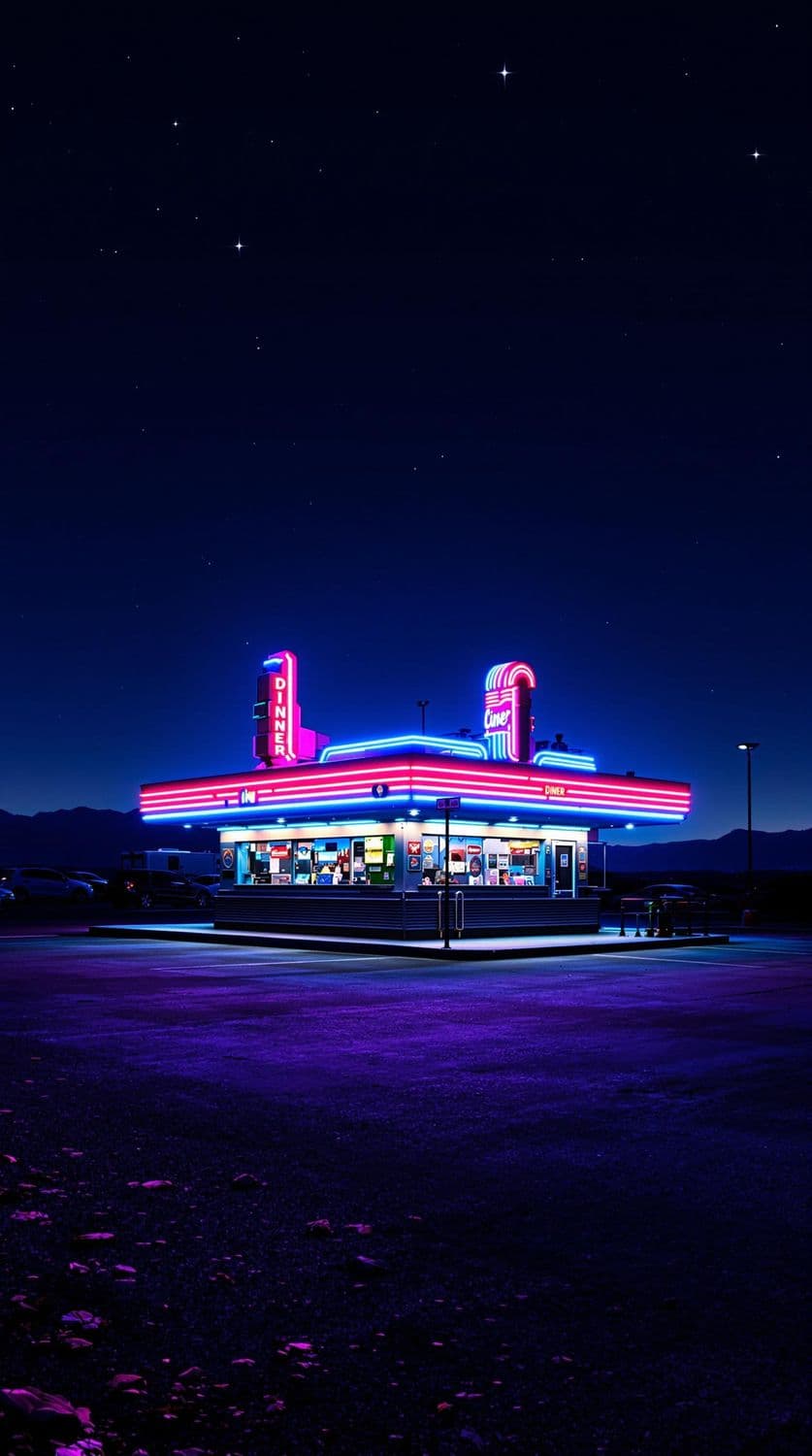 Neon Night Diner