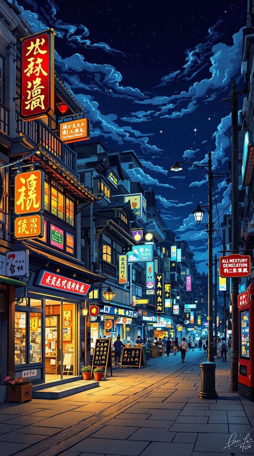 Energetic City Night