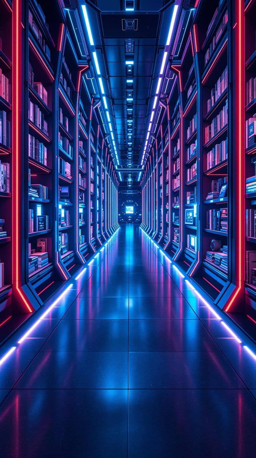 Neon Knowledge Sanctuary