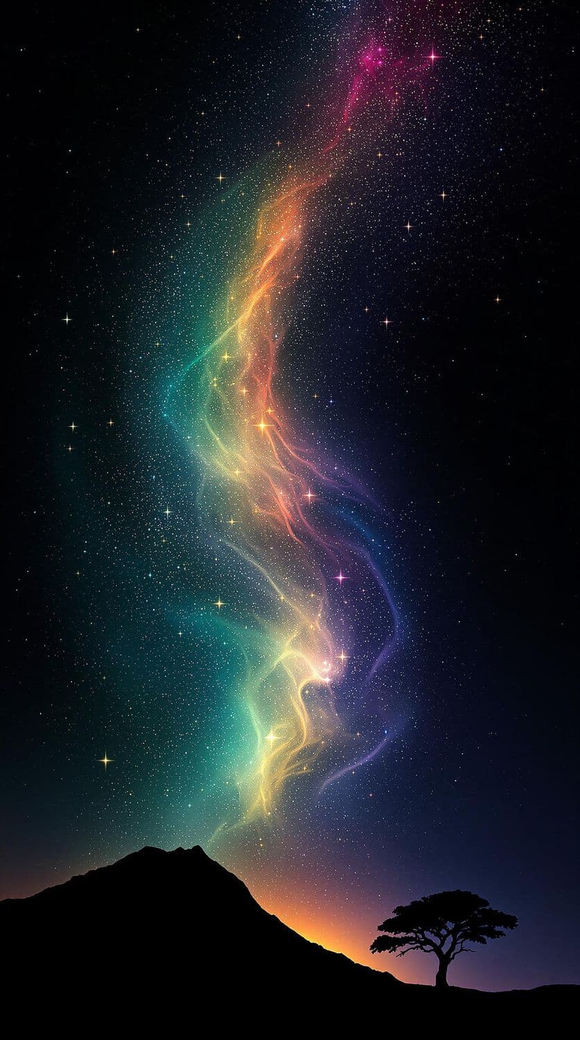 Celestial Dance of Colors