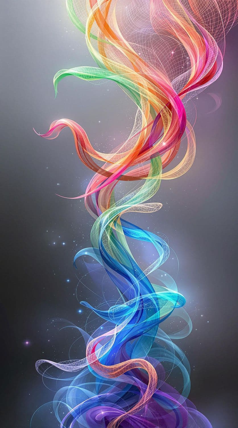 Ethereal Threads of Color