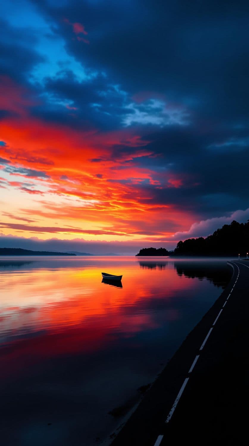 Sunset Serenity on the Lake