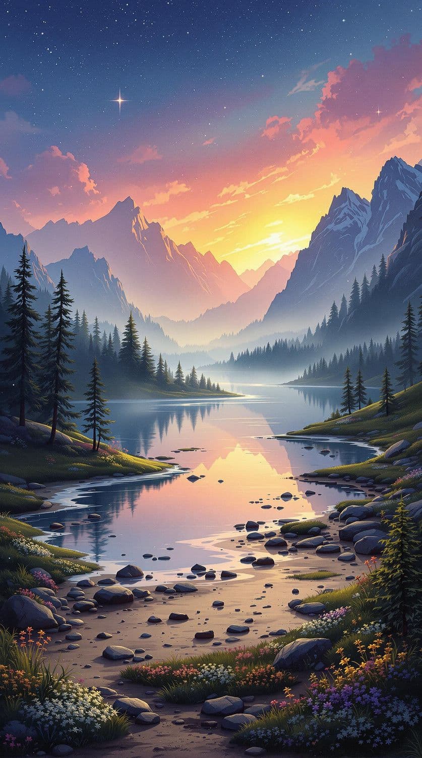 Mountain Dawn Serenity