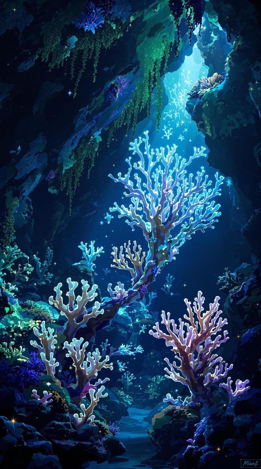 Bioluminescent Cavern